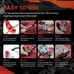 33260 Flaring Tool Kit for Creating Single/Double Flares on 3/16&Prime; & 1/4&Prime; Tubing