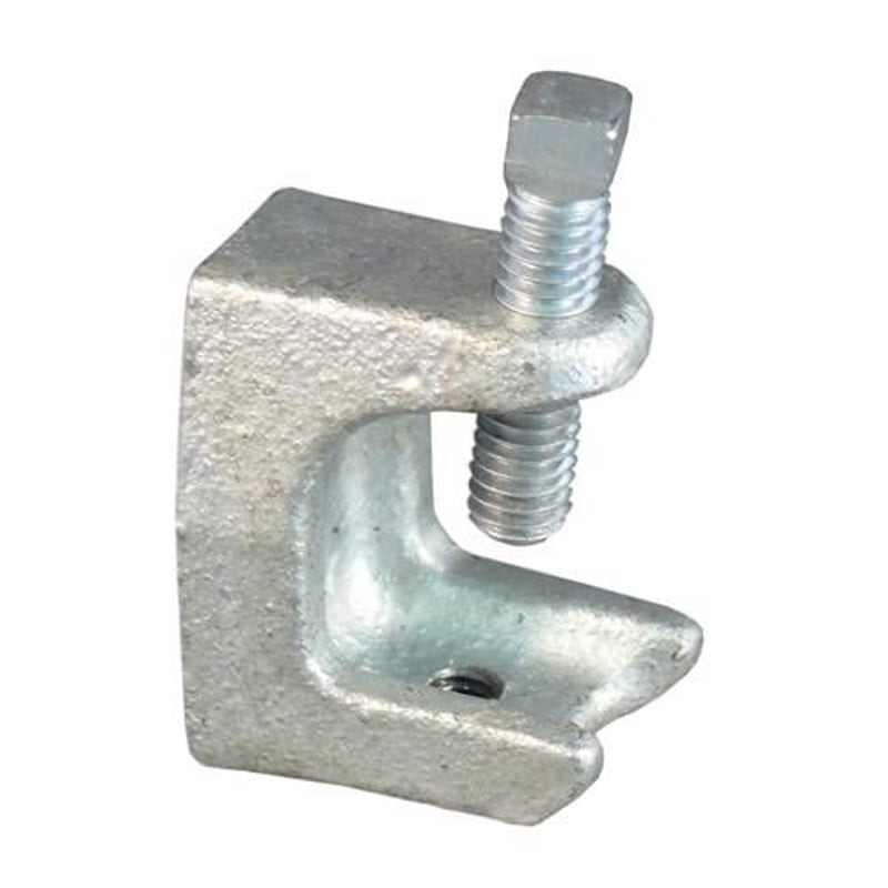Multiple BH500 Beam Clamp 1&Prime; Malleable Iron 335LB Load 1/4-20 Thread