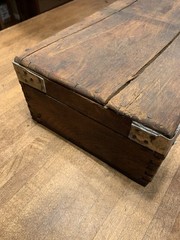 Antique Mark MFG Co Pipe Threader Kit-Original Wood Case-Chicago-Cast Iron Tool