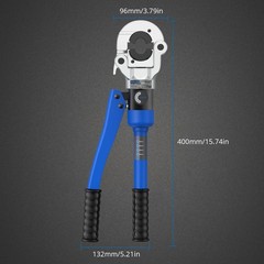 Copper pipe Pro press crimper 8 Ton 15.74 inch, Blue and Black