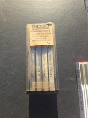 RIDGID NO. 47745 1/2&Prime;-3/4&Prime; NPT (RH) ALLOY STEEL PIPE DIES NEW IN BOX SEE PHOTO