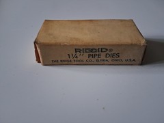 One Set of 4 Ridgid 1-1/4in Pipe Dies for Drop Head Threaders 11-R 111-R 12-R