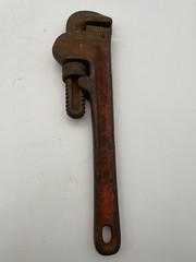 Pipe Wrenches, 14in., 2pc Lot, Super Ego (Spain) And 10in. Unbranded(USA)