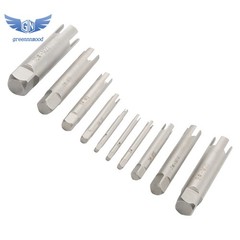 10pcs/Set Broken Tap Extractor Removal Tool Kits Screw Extractor 3/4 Claws