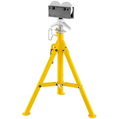 VEVOR Roller Head Pipe Stand Foldable Tripod 32&Prime;-55&Prime; Height 12 in Load 2500 lb