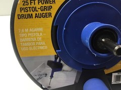 Cobra Products 86250 1/4&rdquo; In X 25&rsquo; Pistol Grip Power Drum Drain Auger Sink Drain