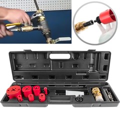 08350 DM3MECH Mechanical Hot Tapping Machine Kit Fit for NPT w/ Hole Saw & Arbor