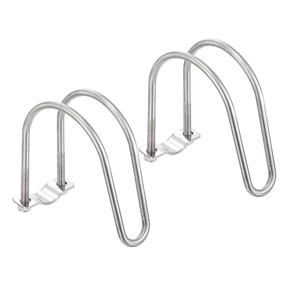 2pcs Cross Pipe Clamp 20mm x 90mm (0.79&Prime; x 3.54&Prime;) M8 Stainless Steel Tube Buckle