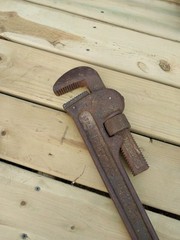Ridgid 36&Prime; Heavy Duty Pipe Wrench Ridge Tool Co. Elyria Ohio USA Vintage