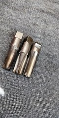 3 pieces ~ 1/4-18 NPTF pipe taps HSS OSG R&N Brubaker
