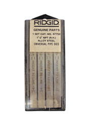 Ridgid 47750 1&Prime;- 2&Prime; NPT Right Hand Alloy Steel Universal Pipe Dies &ndash; OPEN BOX