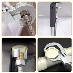 Adjustable Wrench Multifunctional Universal Open End Wrench Bathroom Repair Tool
