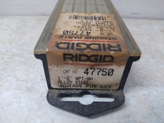 RIDGID 47750 1-2&Prime; NPT Universal Pipe Dies Right Hand USA Made Pack Of 4 NOS A3