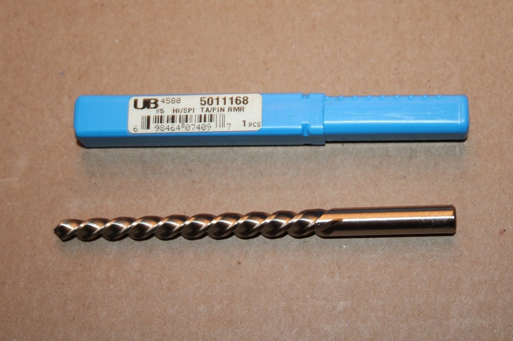 UNION BUTTERFIELD 5011168 #5 HI/SPI TAPER PIN REAMER &ndash; 4.5&Prime; LONG &ndash; NEW