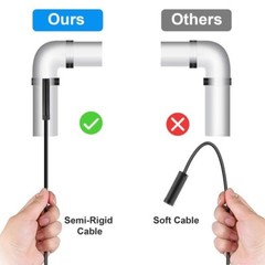 Pipe Inspection Camera Endoscope Video Sewer Drain Cleaner Waterproof Snake USB