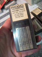 NEW Ridgid Pipe Threading Die Set 1/8&Prime; NPT Right Hand 515 Alloy Steel 47870