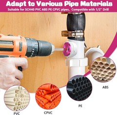 PVC Pipe Reamer Kit: Patent Design with 2 Replacement Inserts