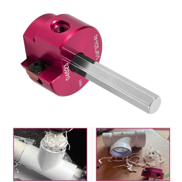 PPR125 04523 Pipe Reamer Clean Ream Extreme with 3/8&Prime; Hex Shaft 1-1/4-Inch Head