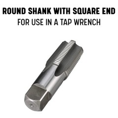 Drill America 1/16&Prime;-27 NPT Pipe Tap , Carbon Steel, DWTPT Series