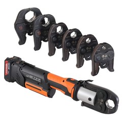 1/2&Prime;-2&Prime; Pro Press Tool Pipe Crimping Kit with 6 Jaws DC18V PZ-3240