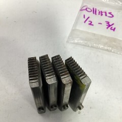 (4) Collins 1/2&rdquo; &ndash; 3/4&rdquo; NPT dies USED