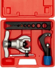 Flaring Tool Set & Tube Cutter Steel 7 Dies 3/16-3/4in HVAC Refrigeration Kit