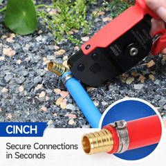 Icrimp One-Hand PEX Pipe Cinch Tool Meet ASTM F2098 Standard Clamps, Crimping To