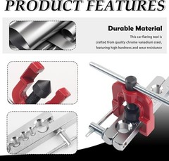45&deg; Single HVAC,Non-Slip Copper with 6 Dies 3/16&Prime; to 5/8&Prime;,Practical Flarings &hellip;