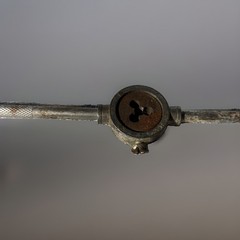 Vintage Round Die Stock Holder &ndash; Adjustable Metal Threading Tool &ndash; Shop Tool