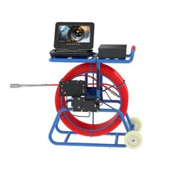 9mm THICK 50m Sewer Pipe Inspection Camera with 512hz Sonde Self level 32mm lens
