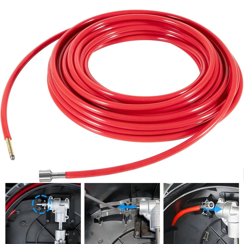 64343 1/4&rdquo;x50&prime; Cable Assembly for Ridgid K9-102 Flexshaft for 1-1/4&rdquo; to 2&rdquo; Pipes