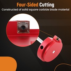8pcs Plastic Pipe Fitting Reamer Fit into Standard 1/2 Inch Drill and 3/8 Inch