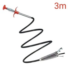 4 Claw Flexible Drain Grabber Telescopic Sewer Snake Pipe Cleaner Hair Clog 1.6