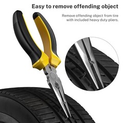 Flat Tire Repair Kit With Plugs 31 Pcs For Car Motorcycle Atv Jeep Truck Tractor
