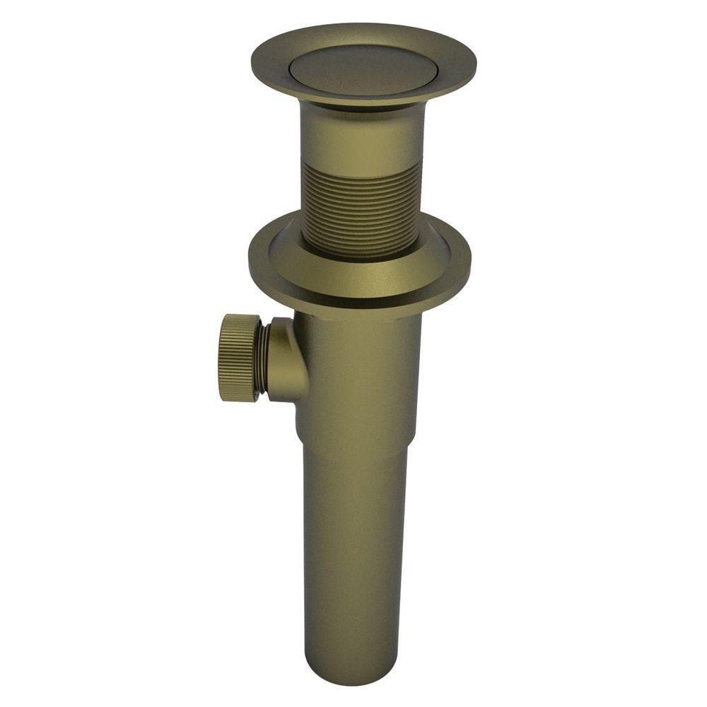Brasstech 324/06 Lavatory Pop-Up Drain Assembly Less Overflow, Antique Brass