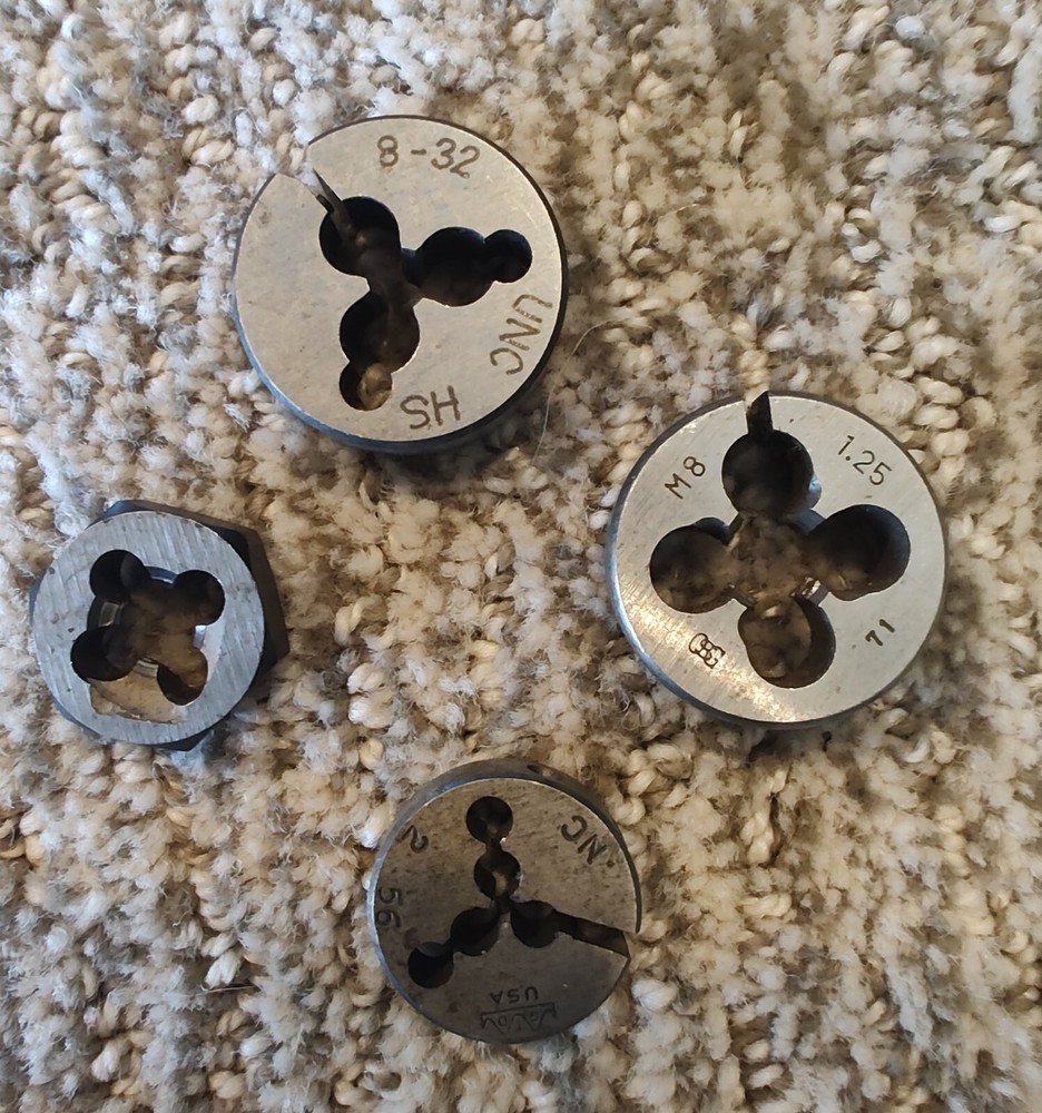 FOUR RANDOM THREADING DIES