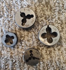 FOUR RANDOM THREADING DIES