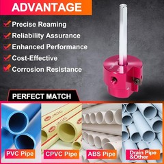 1&Prime; PVC Pipe Reamer PPR100 PVC Fitting Saver for Schedule 40 PVC CPVC ABS Pipe