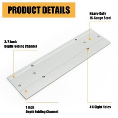 12 Inch Sheet Metal Manual Folding Tool 3/8&Prime; & 1&Prime; Depth Gauge Heavy Duty