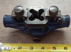 Early 1930s Underline Craftsman No. 10 Pipe Threader with No. OSP 1/2-14 NPT Die