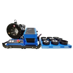Hydraulic Hose Crimping Machine 12V Vehicle Hose Crimper 0.39&Prime;-2.40&Prime; 8 Set Dies