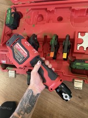 Milwaukee M18 Short Throw Press Tool 2674-20 PEX Crimp Kit w/ Jaws &ndash; Great Cond!