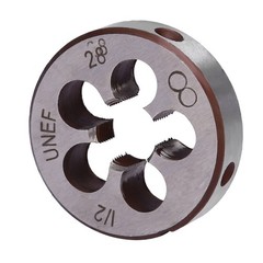 1/2&Prime; &ndash; 28 UNEF Right Hand Tap and Die Set with Round Die 22LR 223 5.56 9mm