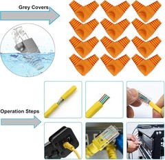 TAIWAIN RJ45 Network Crimp Tool Set CAT5 CAT6 Crimper Wire Stripping Crimping Cu