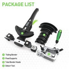 Tubing Bender Kit 1/4in7/8in Ratchet Copper Pipe Bender Tool Set Hvac 90ฐ Bend W