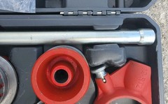 RIDGID 36475 12-R 1/2&Prime;-2&Prime; NPT Exposed Ratchet Pipe Threader Set Used