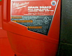 Milwaukee 2772-20 Drain Snake Cable Drive 1.5Ah Battery Charger Red Case USED