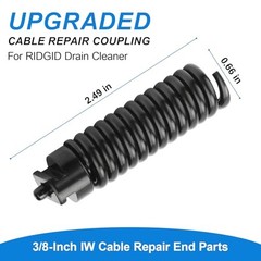Upgraded 91037 Cable Repair Coupling RIDGID Drain