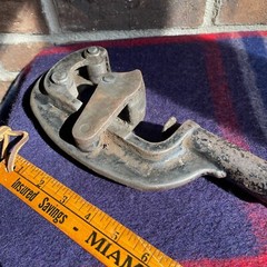 RARE ANTIQUE D. SAUNDERSONS 2&Prime; PIPE CUTTER NO. 2 PATENTED NOVEMBER 28 1880 R$133