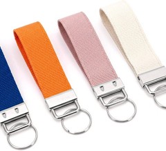 50pcs Key Fob Hardware Set, Lanyard Key Fob Hardware 1 Inch with Keys Fobs Plier